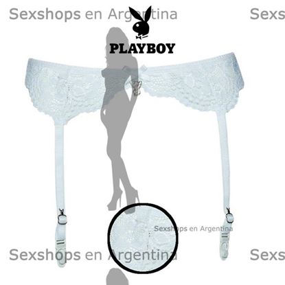 Portaligas premium blanco Playboy